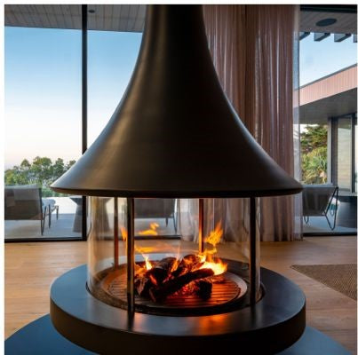 "Surround" 360 Degree Modern Glass Fireplace